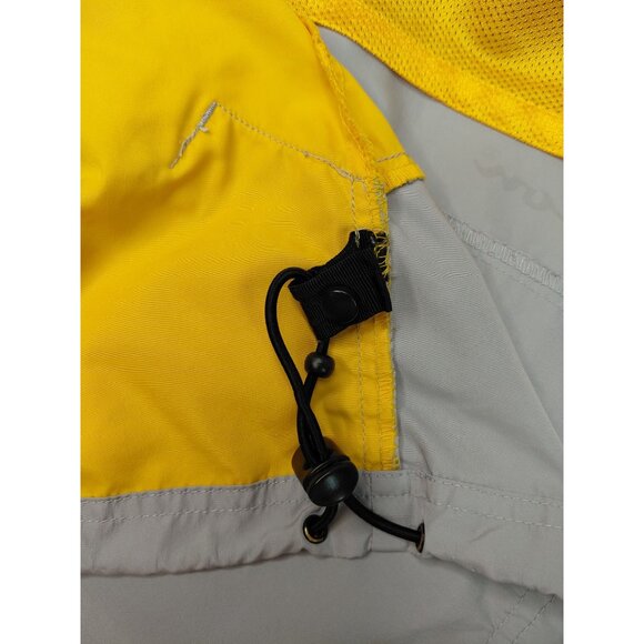 Champion Mens XXL Windbreaker Jacket Gray & Yellow - Picture 12 of 14